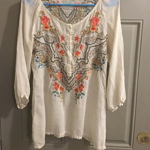 Johnny Was poet blouse